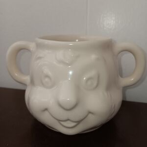 Pfaltzgraff Heritage Style Baby Teddy Bear Double Handled Cup